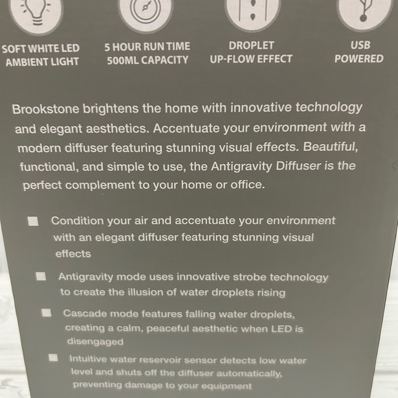 Brookstone antigravity diffuser - Picture 3 of 3